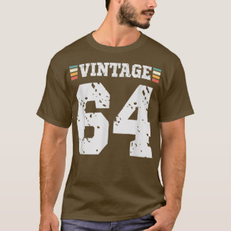 64-jarige Happy 64th Birthday Fun Sports T-shirt