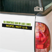64 Landen etiketteren of verbieden GGO's bumpersti Bumpersticker (Op Truck)