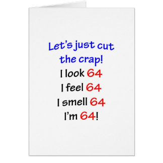 64 Laten we de rommel snijden