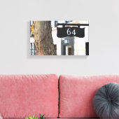 64 New York City Brownstone Upper West Side NYC Canvas Afdruk (Insitu (Woonkamer))