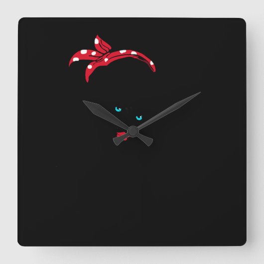 64.Nucleaire ingenieur Rosie De Riv Vierkante Klok (Voorkant)