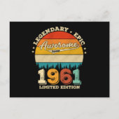 64 Verjaardag 1961 Geweldig Cadeau voor 64e Verjaa Briefkaart (Voorkant)