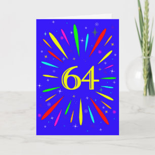 64e 'Birthday Explosion'-Kaart Kaart