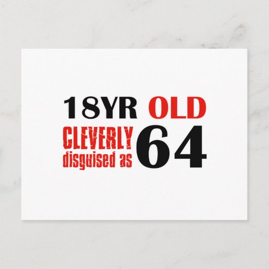64e jaar oude design briefkaart (Voorkant)