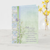 64e Jubileum Lily van de Valley bouquet Kaart (Gele Bloem)