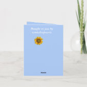 64e Jubileum Zonnebloem bewerkbaar Kaart (Achterkant)