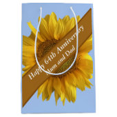 64e Jubileum Zonnebloem bewerkbaar Medium Cadeauzakje (Voorkant)