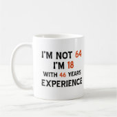 64e verjaardag design koffiemok (Links)