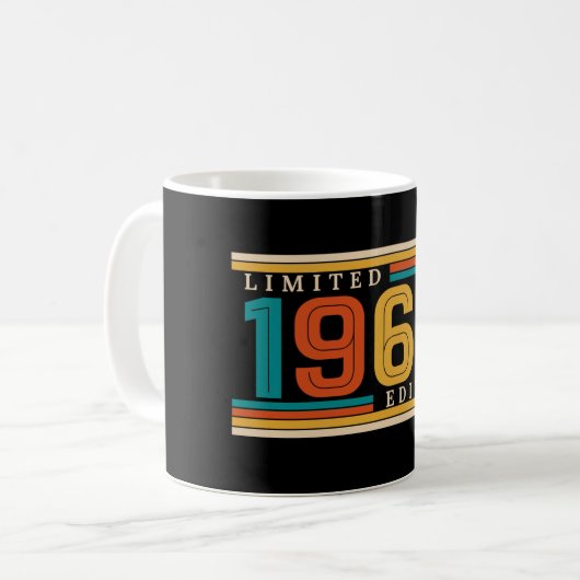 64e verjaardag koffiemok (Voorkant links)