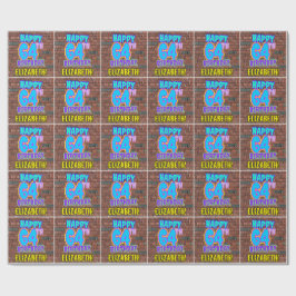 64e verjaardag: Leuk, Urban Graffiti geïnspireerd  Cadeaupapier