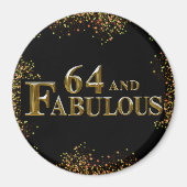 64e verjaardag magneet (Voorkant)