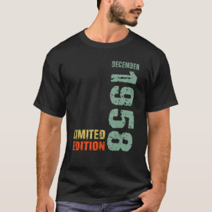 64e verjaardag Man 64 jaar december 1958 T-shirt