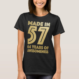 64e verjaardag Man Vrouw 64 jaar oude opa T-shirt