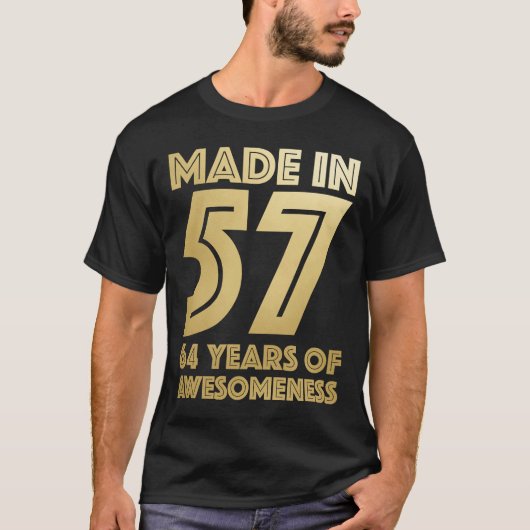 64e verjaardag Man Vrouw 64 jaar oude opa T-shirt (Voorkant)