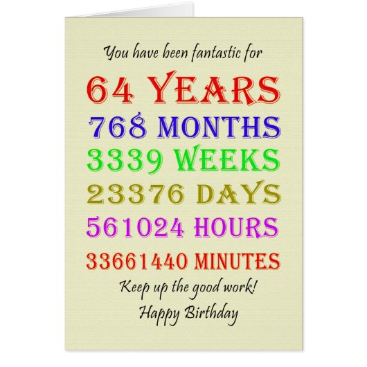 64e verjaardag Mijlpalen (Voorkant)