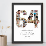 64e verjaardag nummer 64 aangepaste fotocollage poster<br><div class="desc">Vier 64e verjaardag met dit gepersonaliseerde nummer 64 fotocollage poster. Dit aanpasbare geschenk is ook perfect voor trouwdag. Het is een geweldige manier om waardevolle herinneringen van je bruiloft en getrouwd leven weer te geven. Het poster bevat een collage van foto's die die speciale momenten vastleggen, en het kan worden...</div>