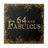 64e verjaardag  tegeltje (Voorkant)