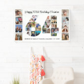 64e verpartij Cijfer 64 Fotocollage Spandoek (Insitu)