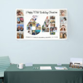 64e verpartij Cijfer 64 Fotocollage Spandoek (Beurs)
