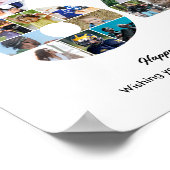 64e verpartijdag Nummer 64 Fotocollage Poster (Hoek)