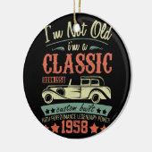 64ste verjaardag Ik ben niet oud. Ik ben een Klass Keramisch Ornament (Links)