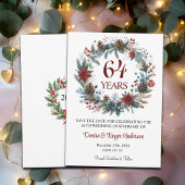 64th Wedding Anniversary Winter Save The Date