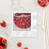 6508-Rood Boeket met Tiara Servet (Insitu)