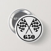 650 Gecontroleerde vlaggen Ronde Button 5,7 Cm (Voorkant /achterkant)