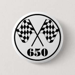 650 Gecontroleerde vlaggen Ronde Button 5,7 Cm