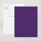 #65187A HEX CODE DARK PAARSE KLEUR ACHTERGRONDTEMP BRIEFKAART (Voorkant / Achterkant)