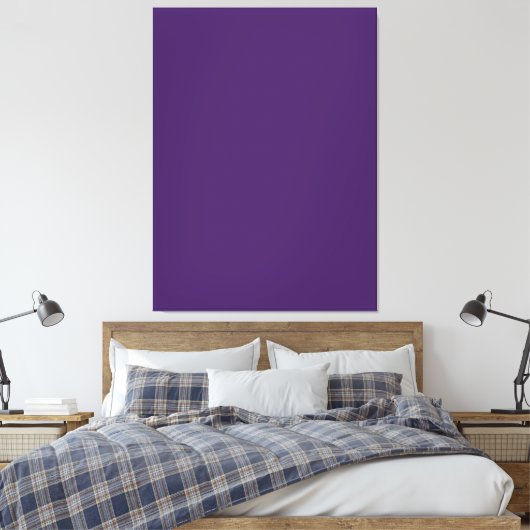 #65187A HEX CODE DARK PAARSE KLEUR ACHTERGRONDTEMP CANVAS AFDRUK (Insitu (Slaapkamer))