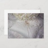 6538-Ringdragende kussen met trouwring op de sluie Kaart (Voorkant / Achterkant)