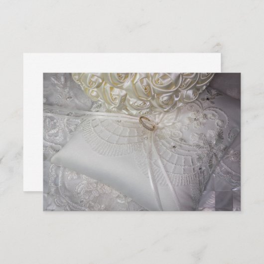 6538-Ringdragende kussen met trouwring op de sluie Kaart (Voorkant / Achterkant)