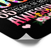 65 augustus 1957 65e verjaardag 65 jaar Geweldige  Poster (Hoek)