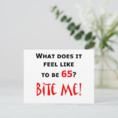 65 bijt me! briefkaart (Staand voorkant)