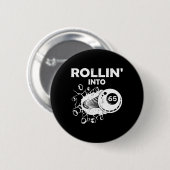 65 biljarten 65ste verjaardag Flaming Bill Ronde Button 5,7 Cm (Voorkant /achterkant)