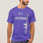 65 Creedmoor AR10 Rifle Long Range 2A Shooting T-shirt (Voorkant)
