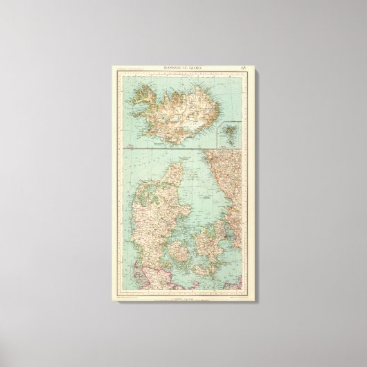 65 Denemarken, IJsland Canvas Afdruk (Voorkant)