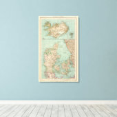65 Denemarken, IJsland Canvas Afdruk (Insitu (Houten vloer))