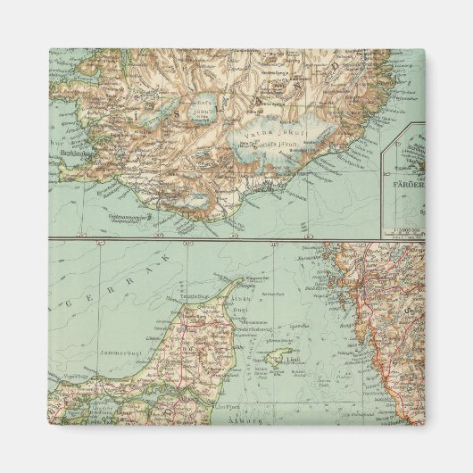 65 Denemarken, IJsland Magneet (Voorkant)