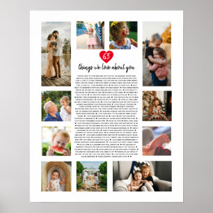 65 dingen die we leuk vinden aan je hartfotomontag poster