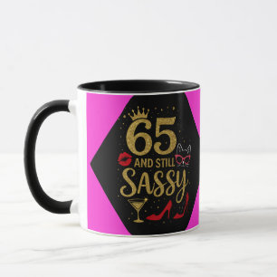 65 en nog steeds sassy Leuk verjaardagsgeschenk vo Mok