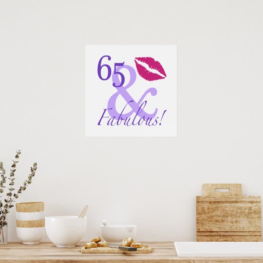 65 en weefsels poster (Keuken)