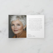 65 & Fabulous Orchid Photo Birthday Greeting Card Kaart (Binnen)