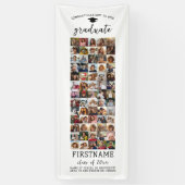 65 Foto Collage Afstuderen Modern Minimaal Wit Spandoek (Verticaal)