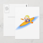 65_girl_paddler briefkaart (Voorkant / Achterkant)