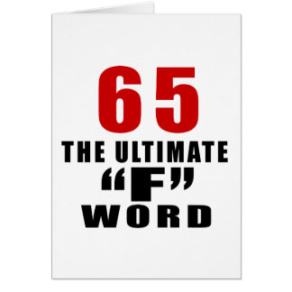 65 HET ULTIEME "F"-WOORD