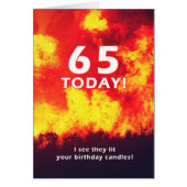 65 Humor van de Birthday Forest Fire Candle (Voorkant)
