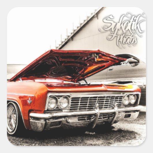 65 Impala Vierkante Sticker (Voorkant)