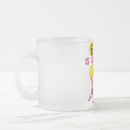 65 is Good Birthday Tshirts and Gifts Matglas Koffiemok (Links)